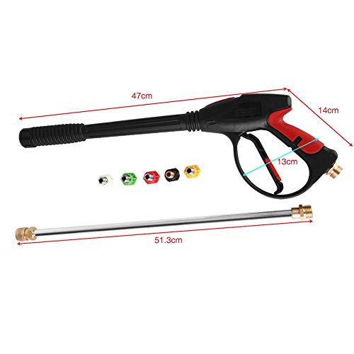 Ausla Pistolet do Myjki Wysokociśnieniowej, Spray Wysokociśnieniowy 1,27 cm BSP, z 5 Dyszami, 4000 PSI