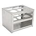 Test Tube Rack Stainless Steel Tube Rack for 30mm Tubes 6 Holes Centrifuge Tube Holder for School Laboratory