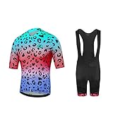 UGLY FROG Kurzarm Rennrad Trikot Set Herren Fahrrad Trikot und Hose Bike Bekleidung MTB Schnelltrocknend XSNH02