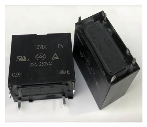 Relais 12VDC 4 broches 161F-12V-22A-90ohm de commutation pour circuit imprimé