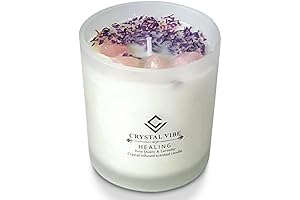 Crystal Vibe Healing Crystal Candle: Find Serenity with Aromatherapy