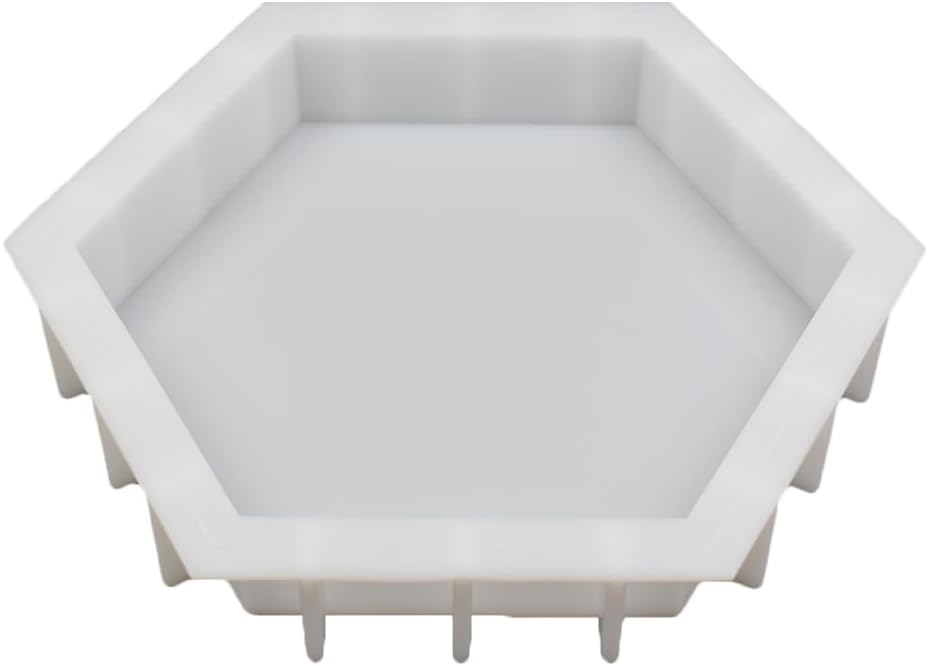 Deep Hexagon Shape Epoxy Mold DIY Flower Preservation Resin Casting Silicone Mold for Art Craft Making, Extra Large 11.5" x 13.2" x 2.1"
