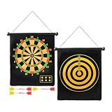 Dart Board für Kinder Magnetische Dartscheibe Spielparty Indoor & Outdoor Doppelseitiges Dartboard Spiel mit Magnetschaft für Kinder und Erwachsene Indoor & Outdoor