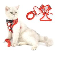 Amazon | ペット夏服 猫用 ハーネス リード 猫はーねす胴輪 おしゃれ