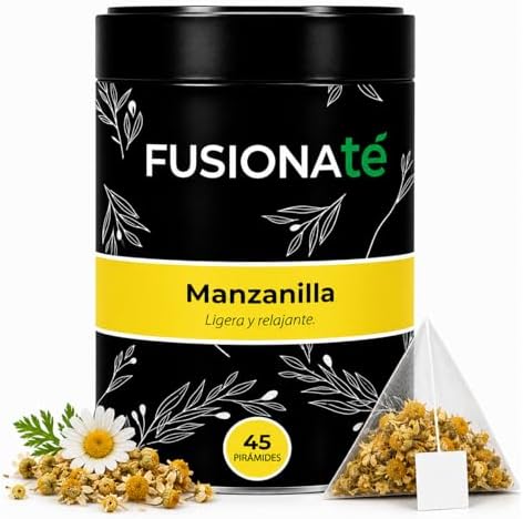 FUSIONATE Manzanilla 100% Natural, Infusión Relajante y Digestiva...