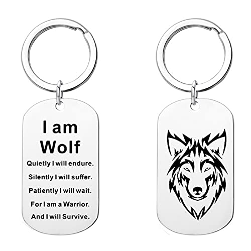Collier tête de loup en acier inoxydable : lot de 2 pendentifs, cadeau idéal
