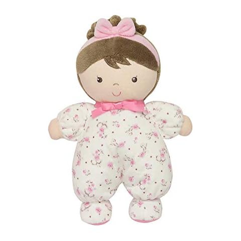 Little Me Plush Baby Doll with Rattle, Jackie (Pink Vintage Rose, 9 inch) Cover