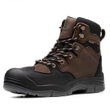 SL-Saint Waterproof Steel Toe Work Boots For Men,Comfort Insulated Puncture-proof Industrial Constru