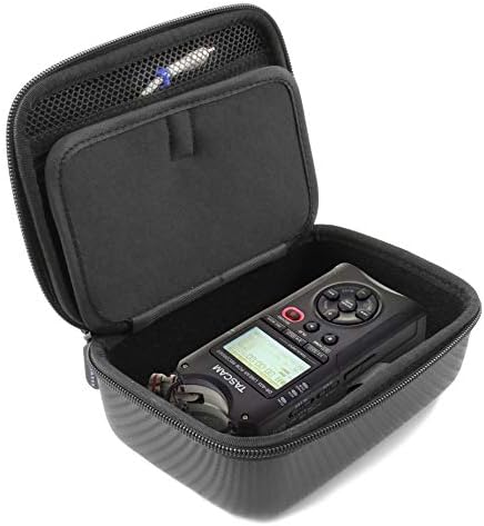 CASEMATIX Portable Recording Carry Case Compatible with Tascam Dr40X Studio Recorder and Small Accessories - Includes Case Only