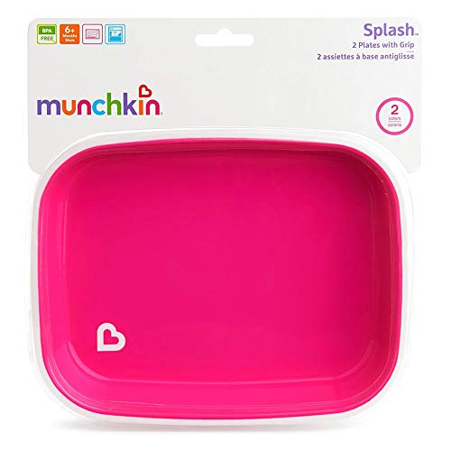 Conjunto de Pratos, Munchkin, Roxo/Rosa