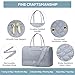 Travel Bag Weekender Bags for Women - Carry on Overnight Bag with Shoe Compartment Duffle Bag with Laptop Pocket Hospital Bag Grey