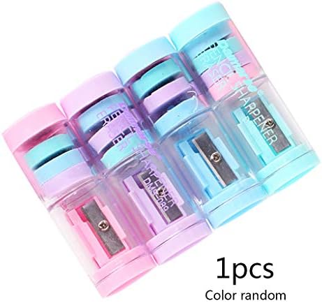 Guizhou Candy Color Pencil Sharpener With Erasers Kawaii Pencil Sharpener For Girls Gifts School Supplies