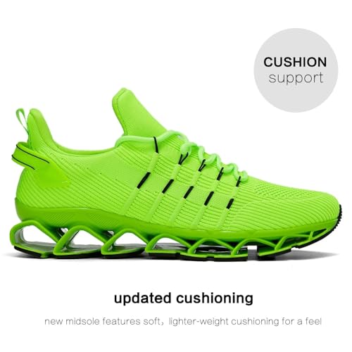 Image of Mens Slip On Walking Shoes Blade Non Slip Tennis Running Shoes Lightweight Workout Breathable Mesh Fashion Sneakers