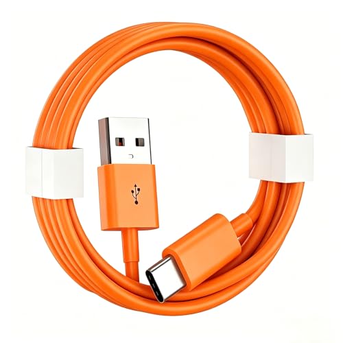 Orange iPhone 17/17E Car Carplay Cable for iPhone 17/16/15, 15/16/17 Pro Max 15 16 Plus Charging Cable, USB A to USB C Cord for iPad 10th Gen iPad Pro, Air 5th 4th Mini 6th Replacement Cord (6FT)