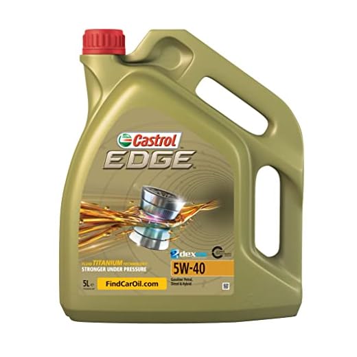 Castrol 463878 EDGE 5W-40 Motorolja, 5 L