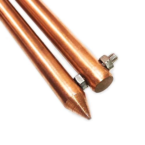 Image of Copper Bonded Earth Rod | 4 Feet,12mm, 100 Microns | (Pack of 2)