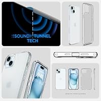 Spigen Ultra-Hybrid-Hülle, kompatibel mit iPhone 15 Plus, Frostklar – Ansicht 7