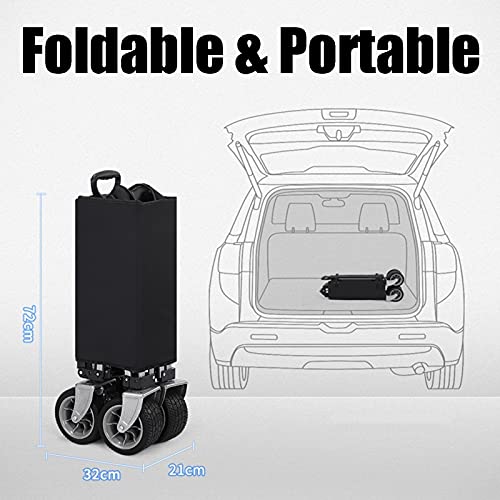 Garden Trolley Draagbare Campingtrolley Met Plafond, Opvouwbare Tuintrolley Voor Thuis, Afneembare En Wasbare Oxford… - Image 5