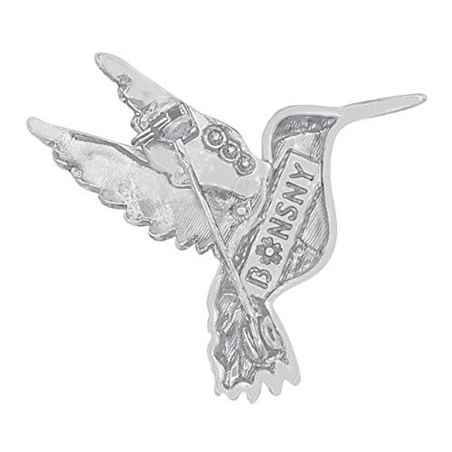 Image of DUOWEI Cute Enamel Hummingbird Bird Brooch Pins for Women Fashion