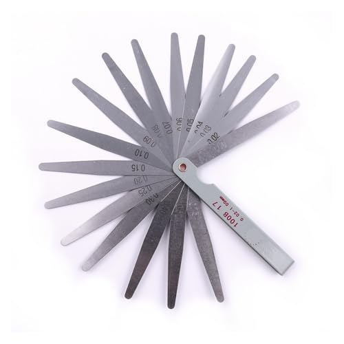 Jauge de mesure d'épaisseur avec lames en acier inoxydable de 0.02mm pour soupapes