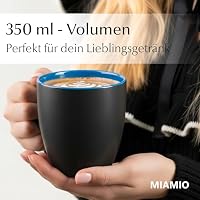 MIAMIO - Kaffeetassen Set 6er (350 ml) - Le Papillon Collection (Blau) – Ansicht 7