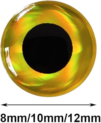 Miniatura 2 de 900pcs Surtido 3D Simulación Láser Señuelo de Pesca Ojos Artificiales Ojos de Pez para Pesca Señuelo 0.315 in 0.394 in 0.472 in