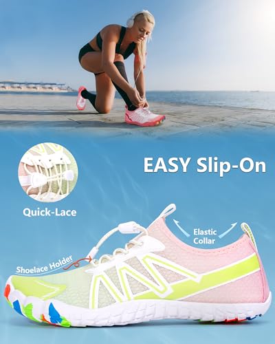 Image of Water Shoes for Women Men Quick-Dry Barefoot Shoes Breathable Aqua Socks for Swim Beach River Pool Lake Hiking Surfing Kayaking