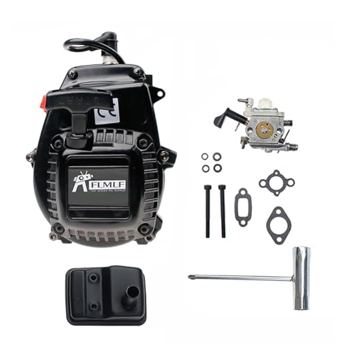 FLMLF 29CC 4 Bolt Engine with Carburetor Kit for 1/5 Hpi Rofun Km Rovan Baja Losi 5ive T FID DBXL FG GoPed Redcat Rcmk Mcd RC Car Parts