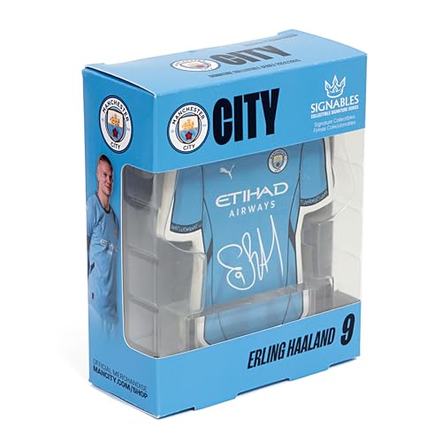 Signables Erling Haaland - Manchester City F.C. 2024-25 - Sports Collectible Jersey Style with Facsimile Signature - Official Signature Series