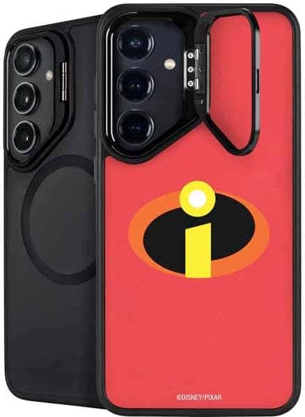 Skinit Kickstand Phone Case Compatible with Galaxy S25 - Officially Licensed Disney The Incredibles Family Sillhouette Design