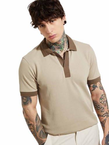 Image of Max URB N Men Colourblocked Polo T-Shirt