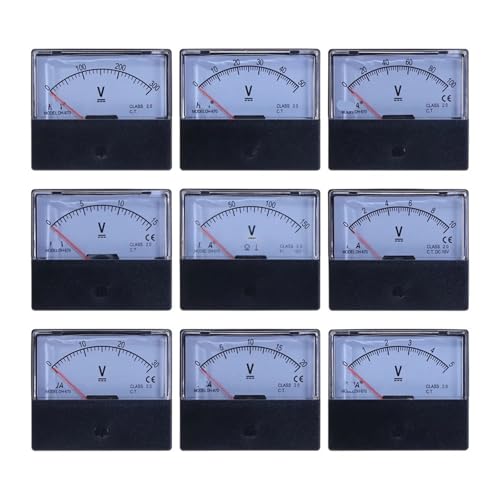 Voltmètre à panneau analogique CC DH-670 jauge mécanique 500V pour intégration système