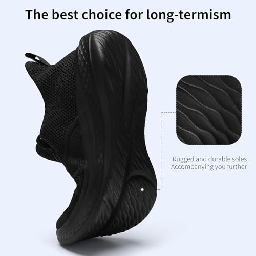 VAMJAM Men's Running Shoes Slip On Walking Shoes Non Slip Lightweight Workout Breathable Gym Sneakers Fashion Mesh Sneakers3