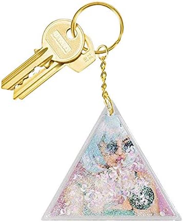 Doiy Keychain (White Glitter Liquid)