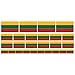 Produktbild Mini Aufkleber Set - Pack glatt - 4x 51x31mm+ 12x 33x20mm + 10x 20x12mm - Litauen - Flagge - Banner - Standarte fürs Auto, Büro, zu Hause und die Schule - Set of 26
