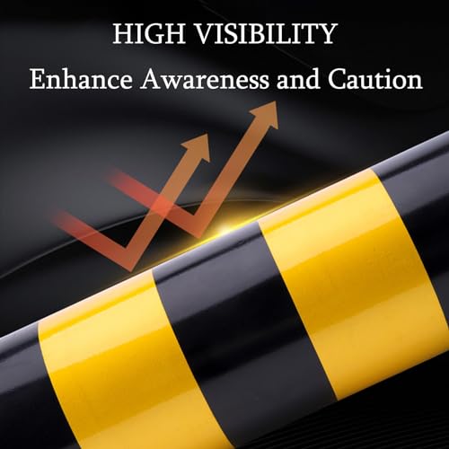 Safety Bollard Bollards de segurança, barreira de estacionamento de aço com 4 parafusos de âncora, p