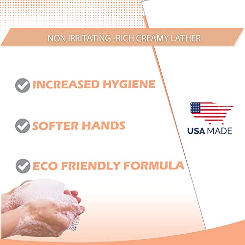 GreenFist Foaming Hand Soap Refills Peach Scent Jug Foam Refill Made in USA, 128 ounce (1 Gallon) by GreenFist - Image 2