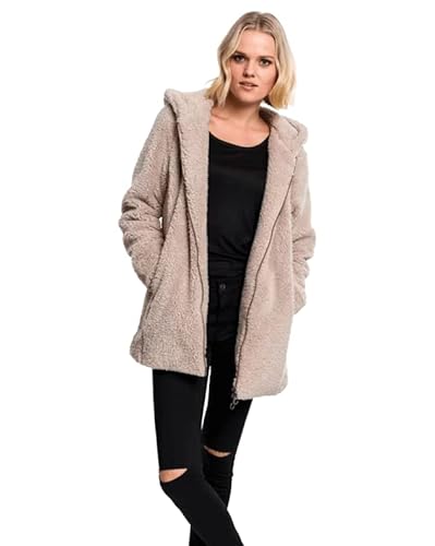 Urban Classics Damen Ladies Sherpa Jacket - S - Sand