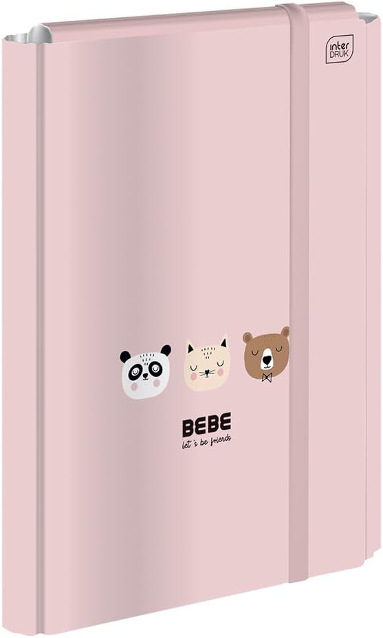 Interdruk - A4 File Box for Children - Rigid Folder with Elastic Strap - Collector's Box with Elastic Band - BB Friends Boys