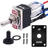 weideer Momentary Toggle Switch 12V Polarity Reverse (ON)/Off/(ON) 6 Pin RV Jack Stabilizer Switch w
