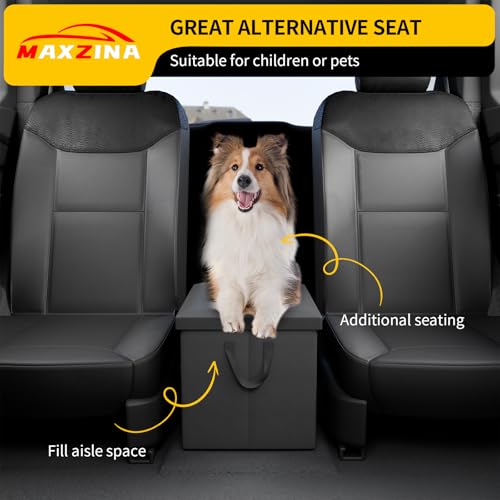 Maxzina Seat Aisle Storage Box Compatible with 2020-2026 Ford Explorer Rear Car Seat Organizer Foldable Backseat 2nd Row Kids Toys Travel Storage Bin for 2025 Explorer 6 Seats Accessories by Maxzina - Image 5