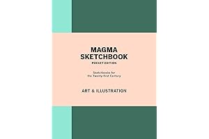 Magma Sketchbook - Art & Illustration Notebook Optimized for Pen, Pencil, Watercolor, Charcoal
