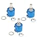 HiLetgo 3pcs 3590S-2-103L 10K Ohm 10-Turn Rotary Wire Wound Precision Potentiometer Pot