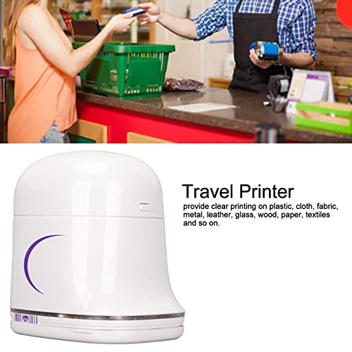 Portable Wireless Printer Mini Handheld Printer Color Printing, Usb Travel Printer Pocket Printer Support App Edit Any Print Pattern For Diy Tshirt,Mobile Phone Cases, Laptop Case,Number,Label, Patter #TOP2