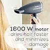 Beurer HC25 Travel Hair Dryer for with Voltage Switch, Powerful Blow Dryrer with Ion Function, 1600W, Anti Frizz, Foldable & Lightweight Styler, Nozzle Attachment #5