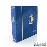  Schaubek Album Malta 1995-2009 Standard im geprägten Leinen-Schraubbinder blau, Band II, mit Schutzkassette KOA-815/02N