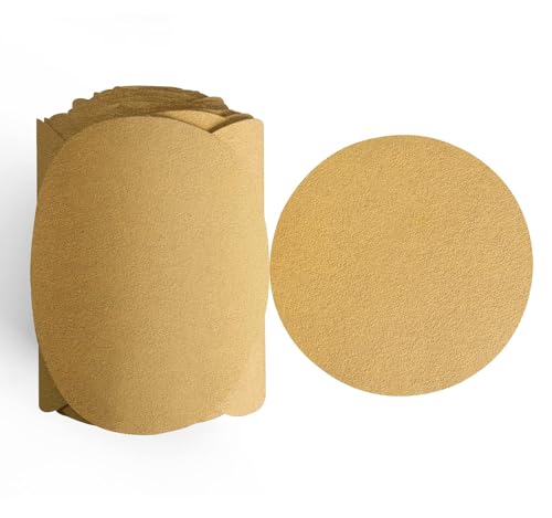 LuckyGuard 100 PCS 6 Inch PSA Sanding Discs 80 Grit Sticky-Back Sandpaper