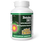 Natural Factors Betaine HCL with Fenugreek 500 mg, 180 Veg Caps