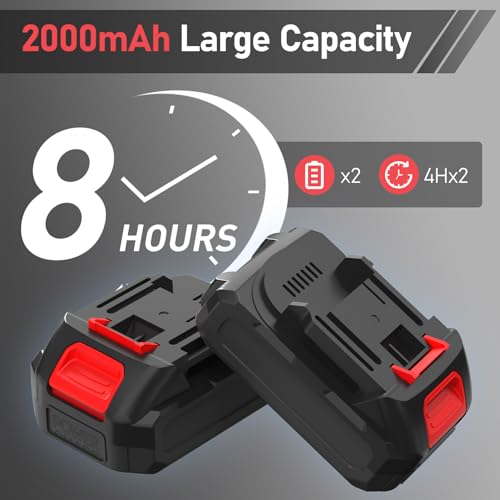 Fliesen Vibrationsgerät, Akku Fliesenrüttler mit 130 mm Saugnapf, 6-fach einstellbare Geschwindigkeit, LCD-Display, 2 Batterien, für Boden, Fliesen, Wand