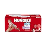 Huggies Little Movers Plus Baby Diapers - Size 5 (27lb - 12Kg - 156 Count), These Diapers Provide A Snug, Comfortable Fit That Moves With Your Baby